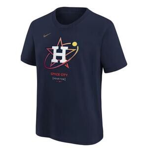 Nike Boys Houston Astros Space City Graphic‎ T-Shirt in Midnight Navy Large $28